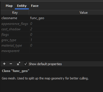 func_geo brush entity properties in TrenchBroom