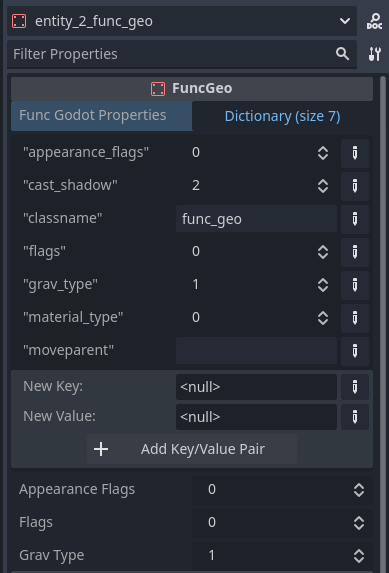 Generated FuncGeo node in Godot